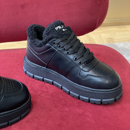Prada Leather Sneaker for Winter 2 Colors