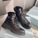 Prada Brixxen Leather and Nylon Booties for Winter 2 Colors