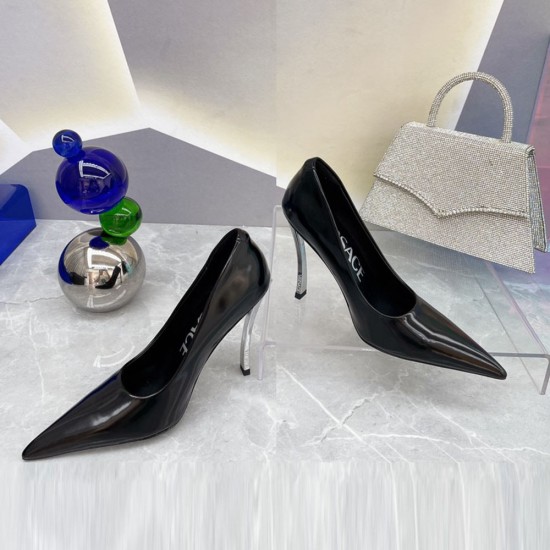 Versace Pin Point Pumps In Patent Leather 12 Colors