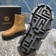 Versace Chelsea Ankle Boot in Calf Leather With Graphic Greca Pattern Sole 2 Colors
