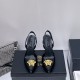 Versace LA Medusa Sling-Back Pumps in Calf Leather 9 Colors