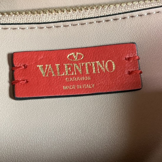 Valentino Garavani Beehive Chains Shoulder Bag in Calfskin