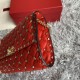 Valentino Garavani Rockstud Spike Messenger Bag in Lambskin Nappa