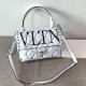 Valentino RockStud Top Handle Bag in Nappa With Print