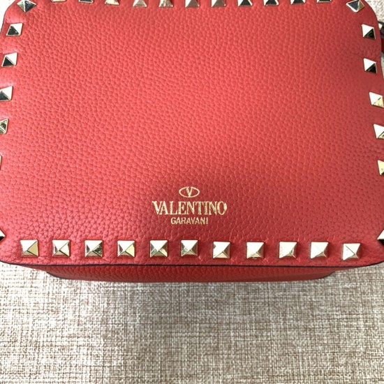 Valentino Rockstud Grainy Calfskin Crossbody Bag Camera Bag