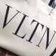 Valentino Small VLTN Print Canvas Tote Bag