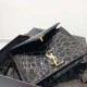 YSL Cassandra Medium Chain Bag Black Tortoise Pattern Calfskin Leather 