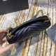 YSL College Chain Bag in Black Calfskin Leather Rivet