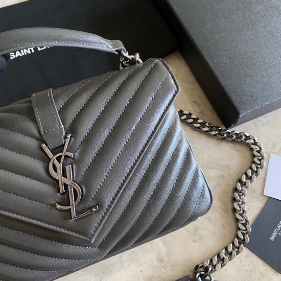 YSL College Chain Bag in Lambskin Leather 3 Colors