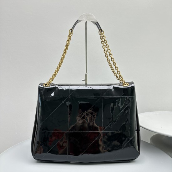 YSL Jamie 4.3 "Carre Rive Gauche" In Patent Leather