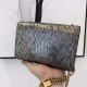 YSL Kate Chain Bag in Silver Snake Pattern Calfskin Leather