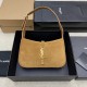 YSL LE 5 À 7 Hobo Bag In Suede Calfskin Leather 
