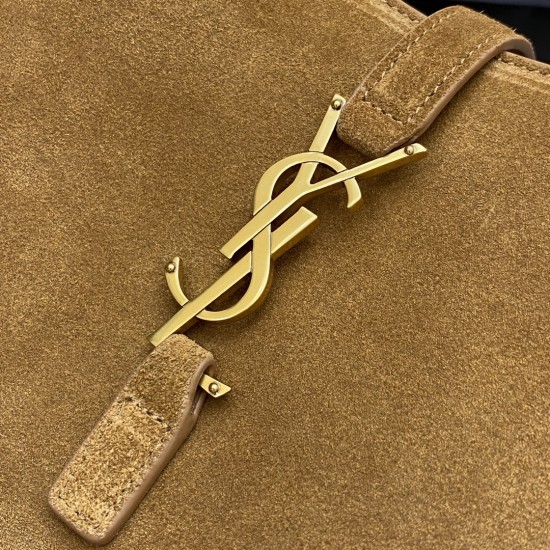 YSL LE 5 À 7 Hobo Bag In Suede Calfskin Leather 