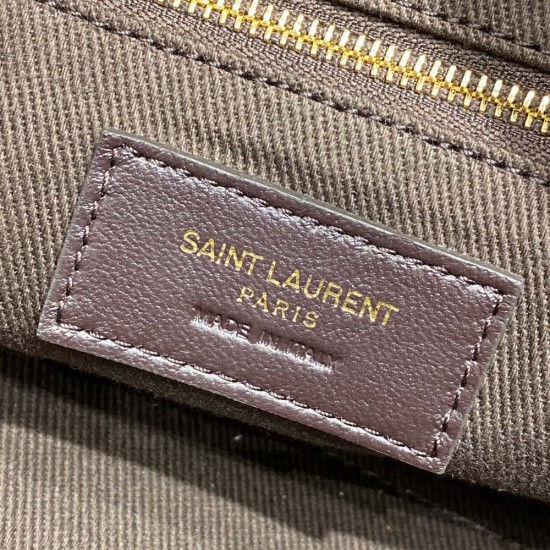YSL Le Monogramme Dumpling Bag In Canvas And Smooth Leather