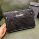 YSL Manhattan Shoulder Bag In Crocodile Embossed Calfskin Leather 2 Colors