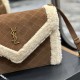 YSL Gaby Bag In Chamois Leather And Lamb Wool
