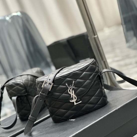 YSL June Box Bag In Quilted Lambskin 2 Colors