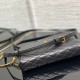 YSL Gaby Zipped Pouch In Quilted Lambskin