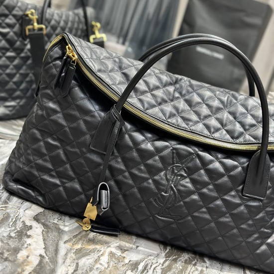 YSL ES Gisnt Travel Bag In Quilted Leather