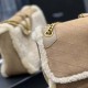 YSL Niki In Lamb Wool And Chamois Leather