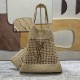 YSL Icare Maxi Shopping Bag In Raffia Straw