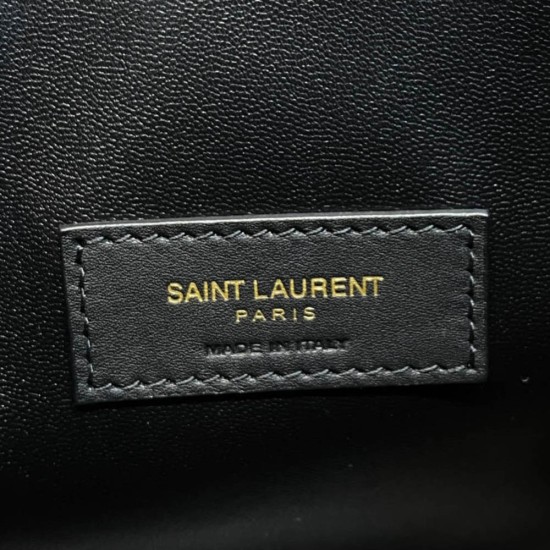 YSL Saint Laurent Paris Mini Toy Shopping Bag In Crocodile Embossed Leather 18cm