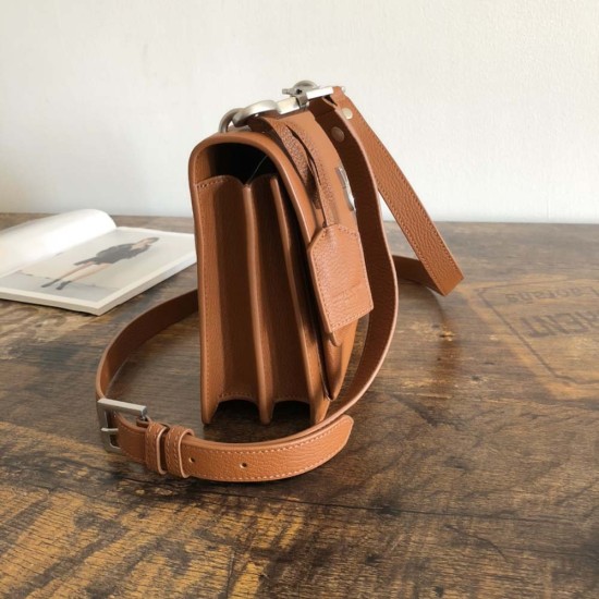 YSL Sunset Medium Bag in Goat Pattern Calfskin Leather 3 Colors