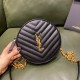 YSL Vinyle Round Camera Bag in Calfskin leather 3 Colors