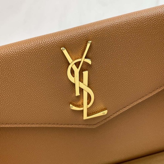 YSL Uptown Wallet Pouch In Caviar Calfskin 9 Colors